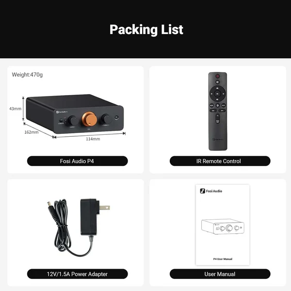 Fosi Audio P4 Mini Preamplifier